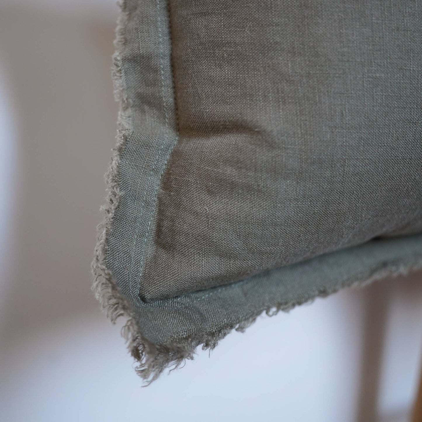 Linen Lumbar Pillow | Moss