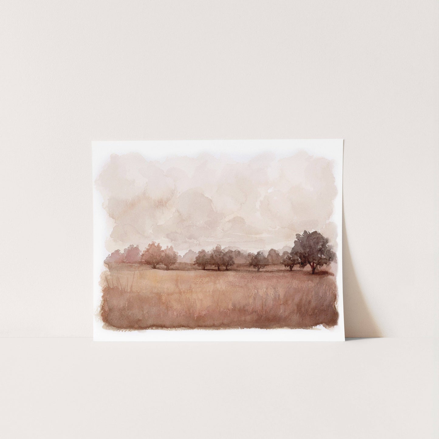 Autumn Mist Watercolor
