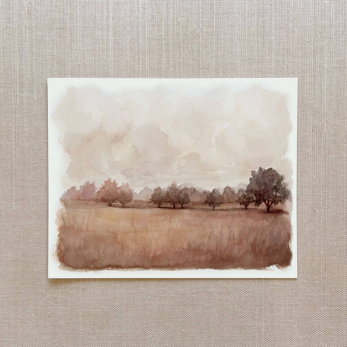 Autumn Mist Watercolor