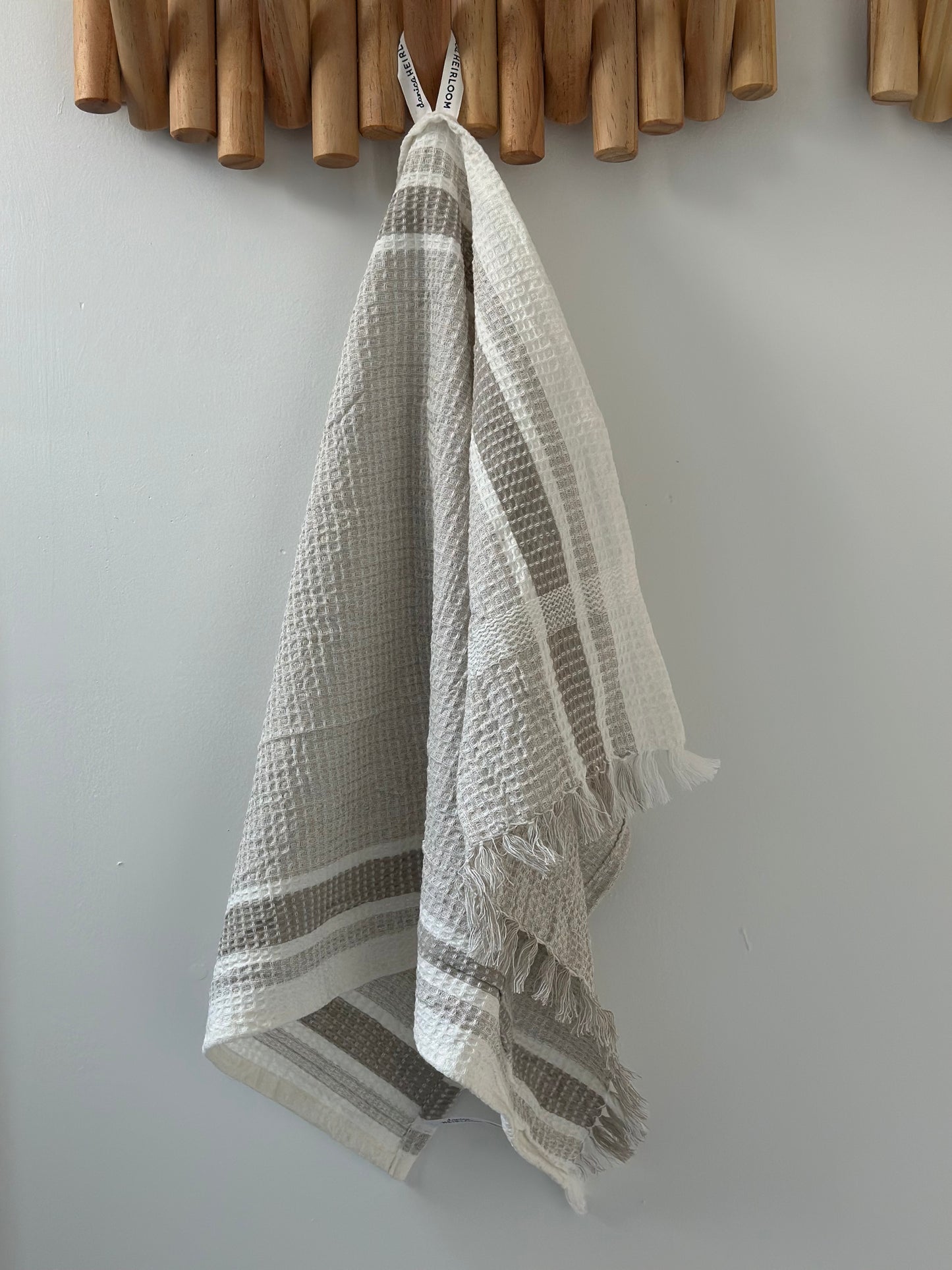 Waffle Dish Towel | Dove Gray