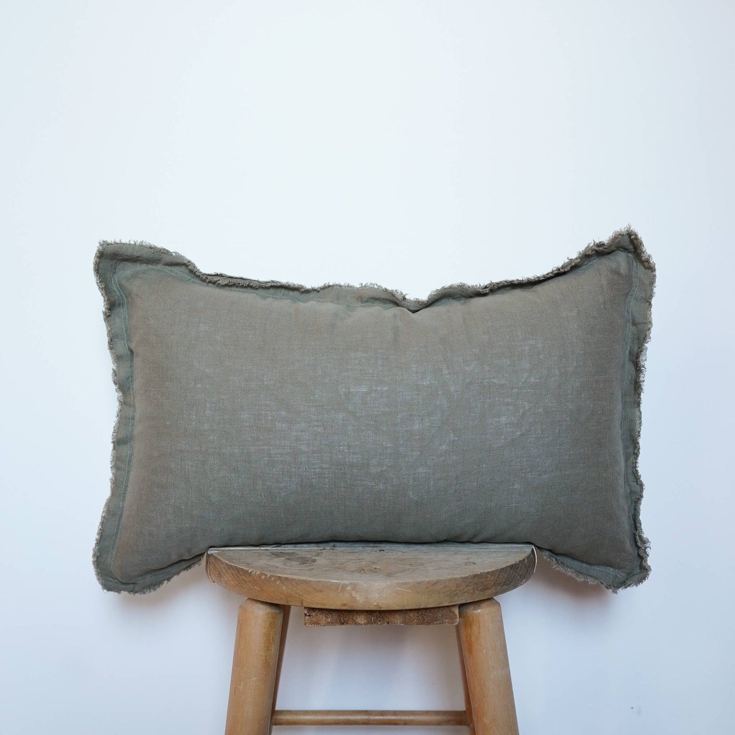 Linen Lumbar Pillow | Moss
