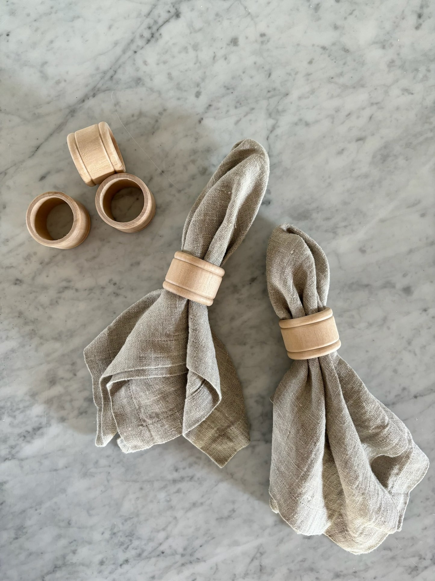 Wooden Napkin Ring | Knurled