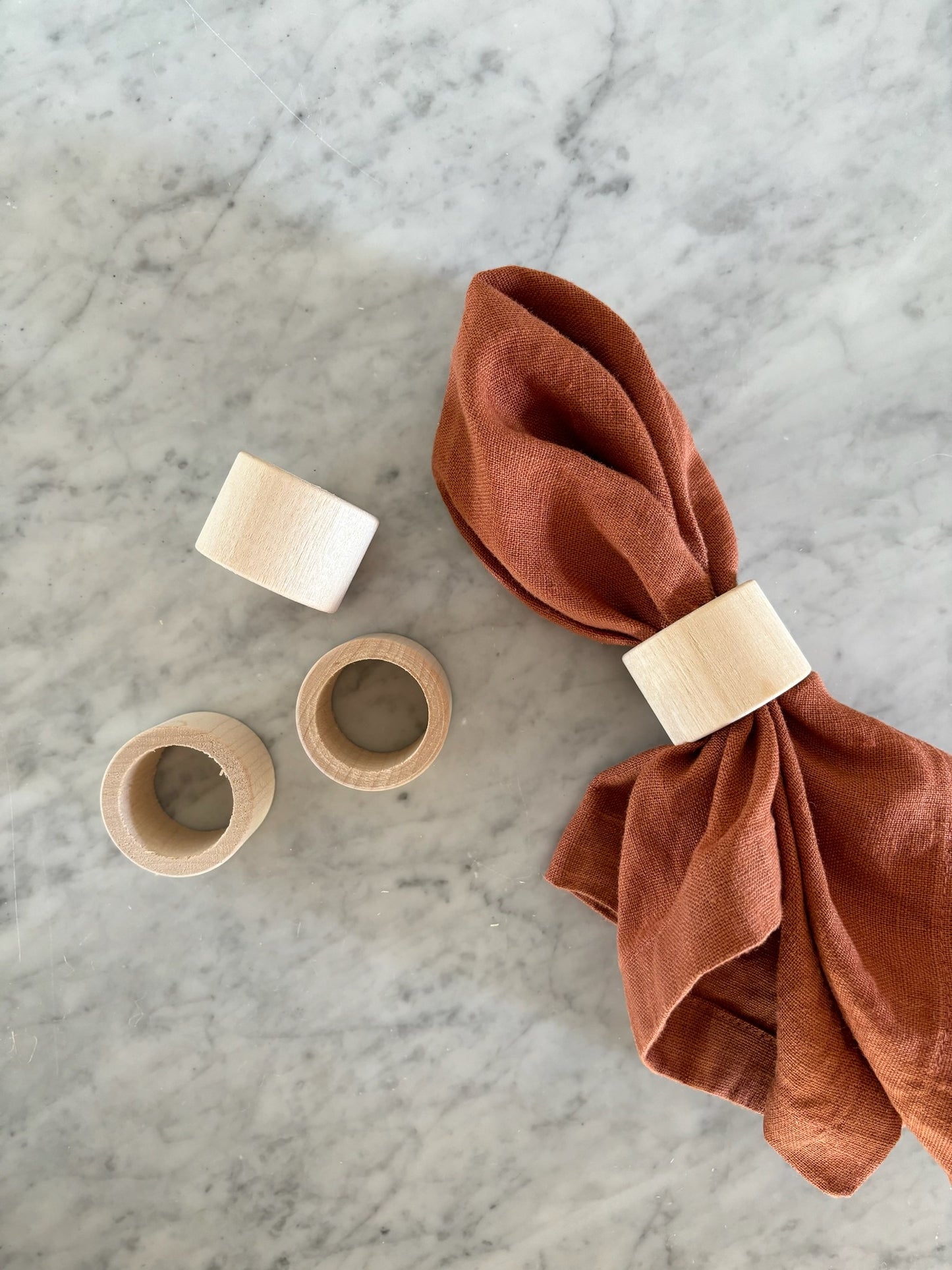 Wooden Napkin Rings | Smooth
