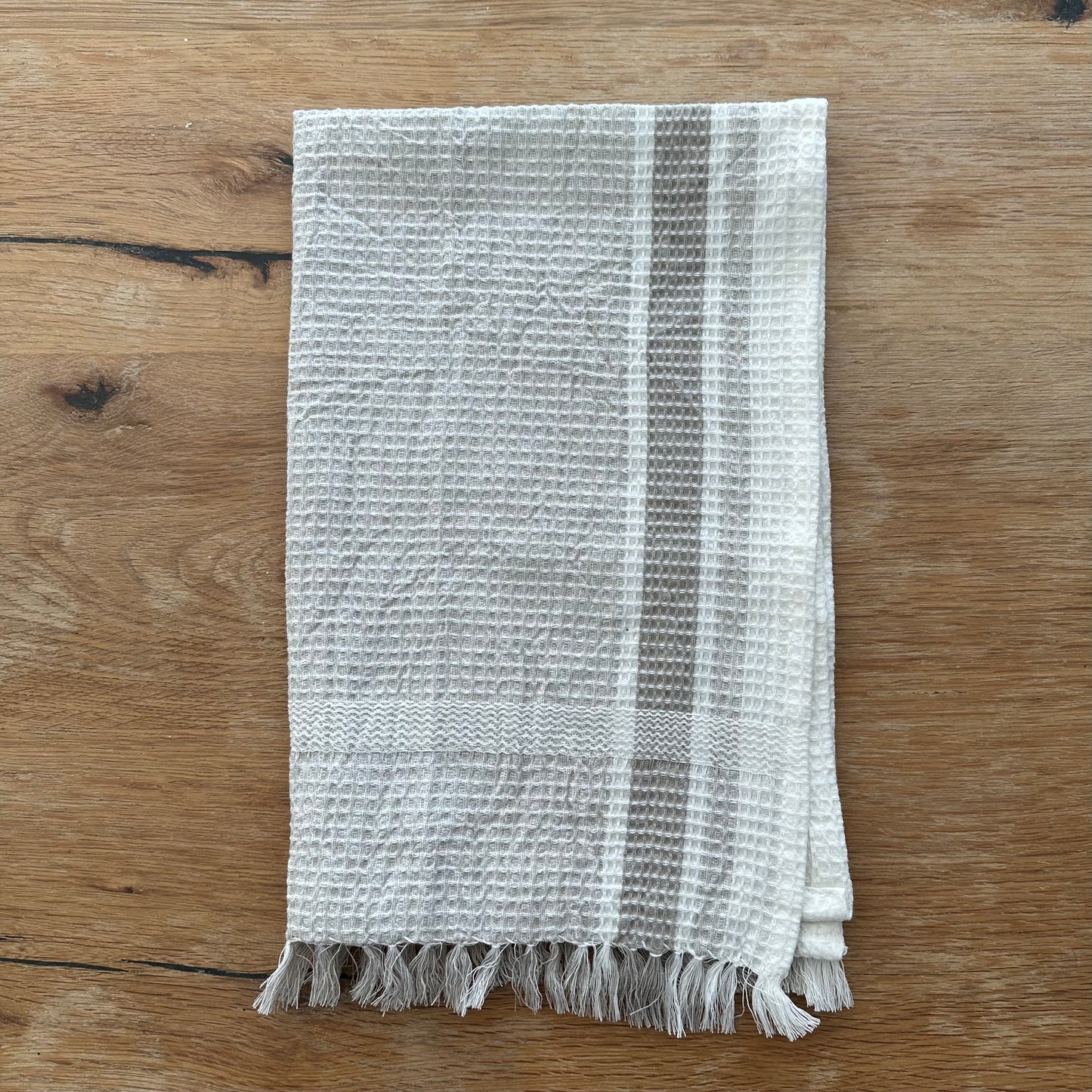 Waffle Dish Towel | Dove Gray