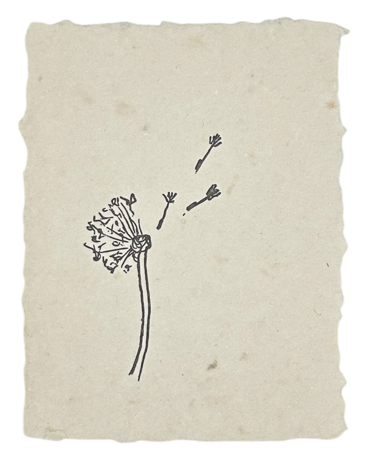 Blowing dandelion art print