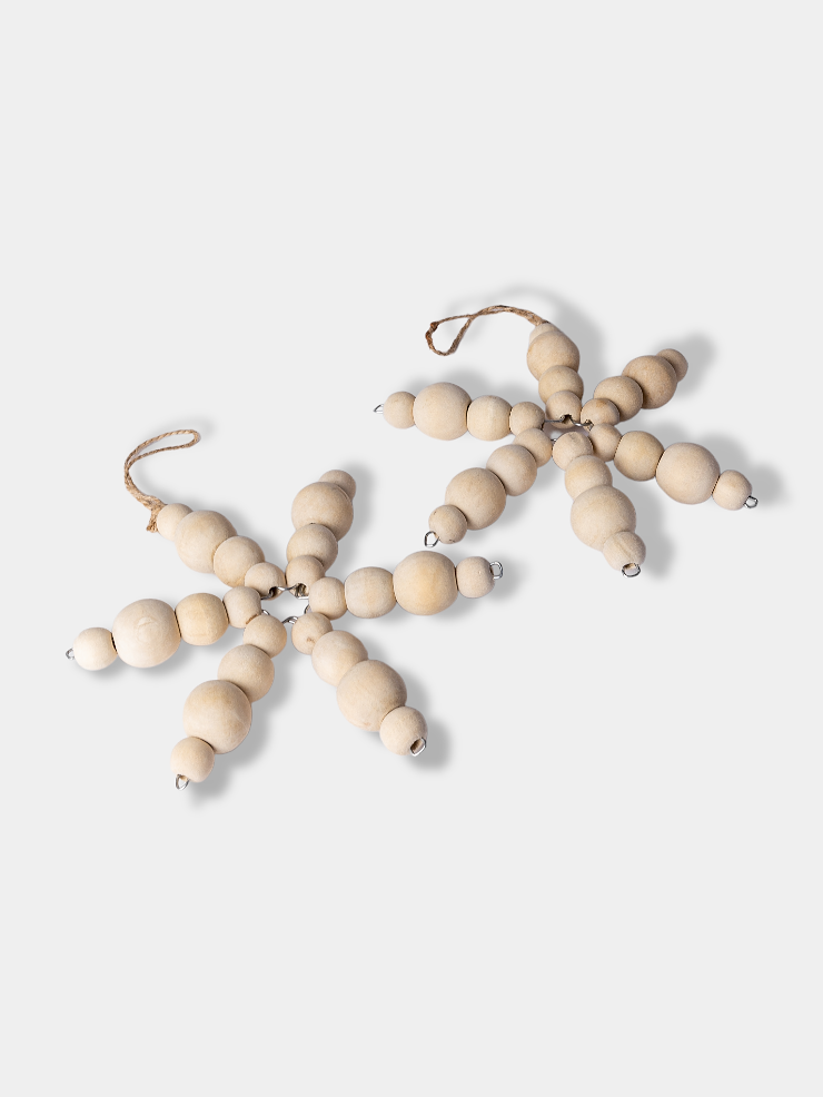 Snowflake Wooden Ornament