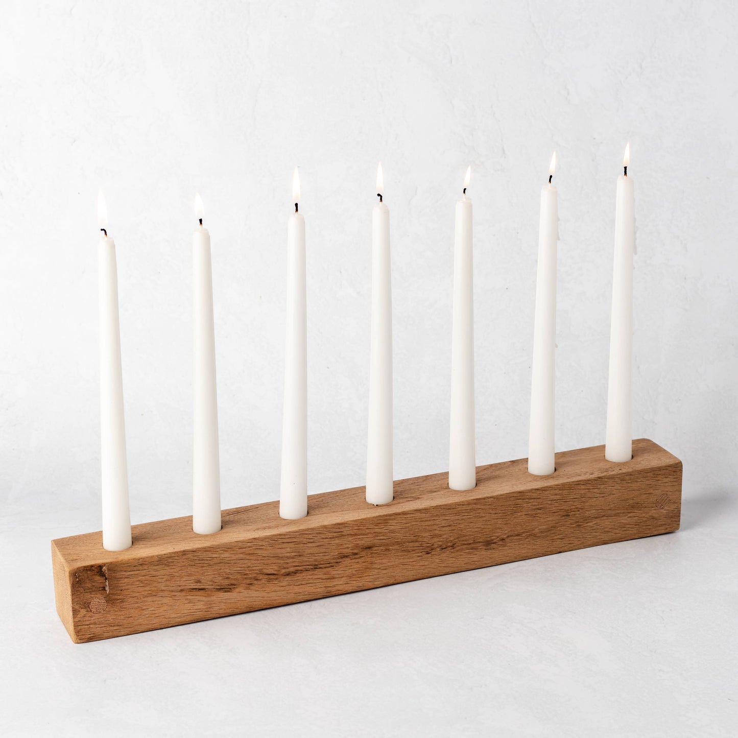 Oak Taper Candle Holder