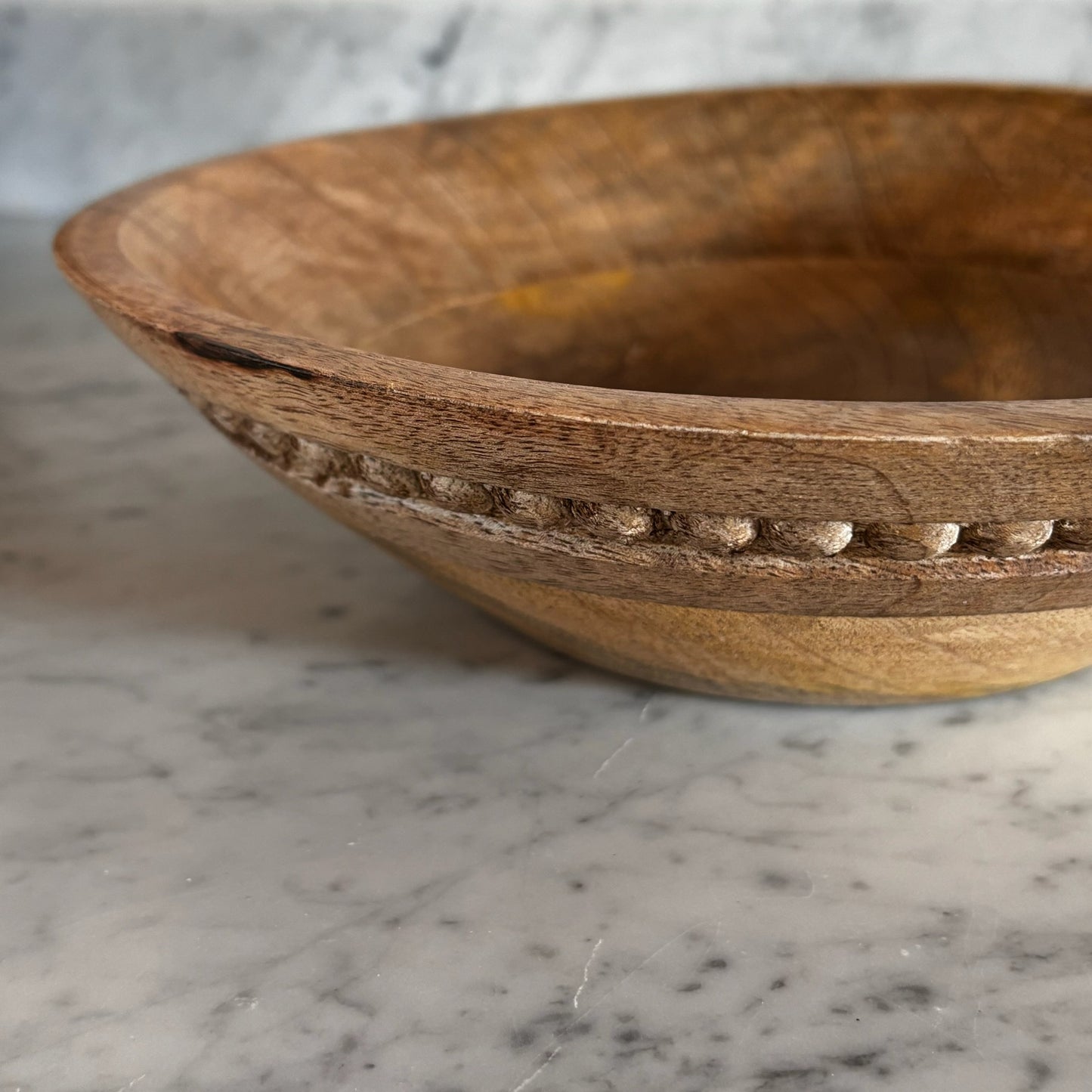 Carved Wood Bowl