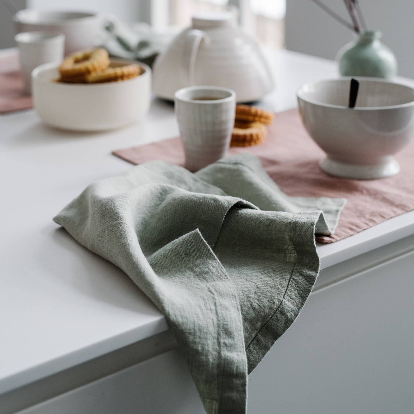 Linen Napkins | Sage