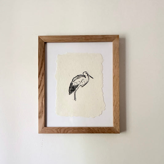 Heron Art Print | Framed