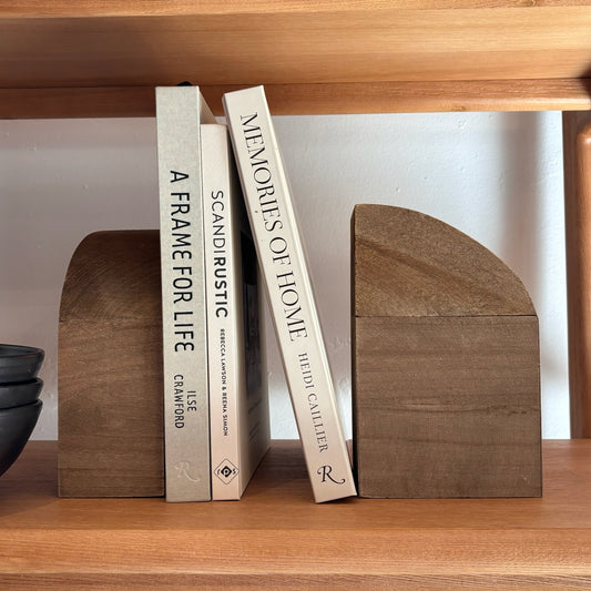 Wood Bookends | Set of 2